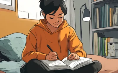 Mar 6 – Writing story ideas and thoughts in a journal